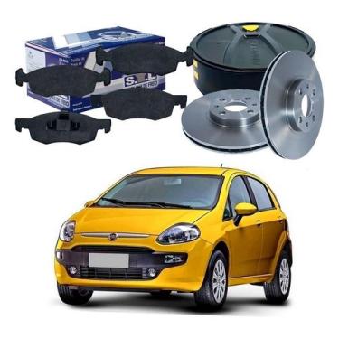 Imagem de Kit Disco Pastilha Dianteiro Punto 1.4 1.6 1.8 2013 A 2017 - SYL