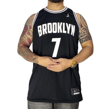 Imagem de Regata Basquete M10 Plus Size Brooklyn 7 Preto Aero Dry-Masculino