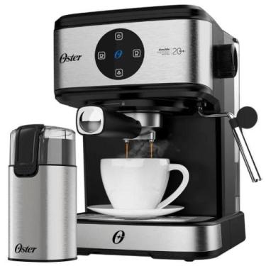 Imagem de Kit Espresso Oster - Cafeteira Double e Moedor de Café Elétrico Inox 1