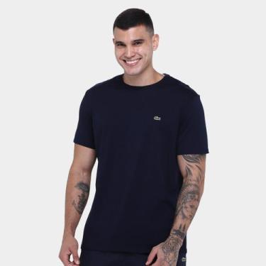 Imagem de Camiseta Lacoste Logo Masculina, Marinho, M