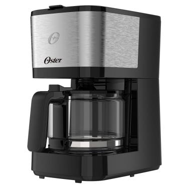 Imagem de Cafeteira 19 Xicaras Oster Inox Compacta OCAF300 Preta com Prata 220V