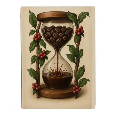 Imagem de Placa decorativa café ampulheta cafeteria coffee ecoração enfeite - LD
