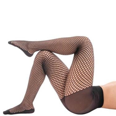 Imagem de Meia Calça Feminina Arrastão Com Ponteira Selene 9980.002, G