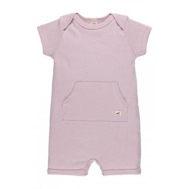 Imagem de Macaquinho infantil unissex Ribana - Rosa - no-brand, M {6-9M}
