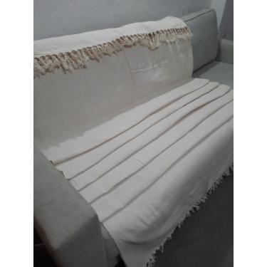 Imagem de Manta Para Sofá Decorativa Tear Algodão Tamanho Grande 2,20x2,70 - PED