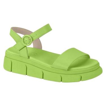 Imagem de Sandália Moleca Papete Flatform Tira Feminina, Pistache, 36