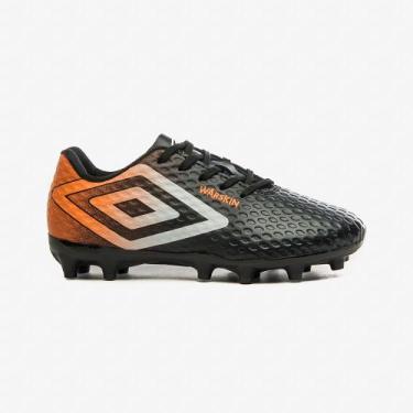 Imagem de Chuteira Campo Infantil Umbro Warskin Jr, 33, Preto