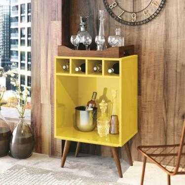 Imagem de Bar Decorativo Pub cor Amarela - EDN MOVEIS