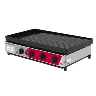 Imagem de Char Broiler a Gás PRCB-8000 Chapa Grill Esmaltada 80cm Industrial Aço Inoxidável Escovado Progás