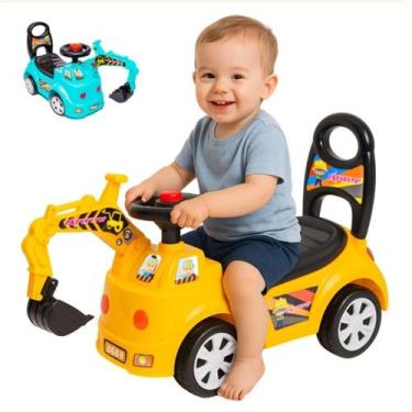 Imagem de Trator infantil andador com garra e buzina - xcell