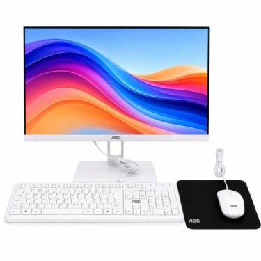 Imagem de Computador All In One AOC 23.8 i5 12450H 16GB SSD 512GB WiFi Windows 1