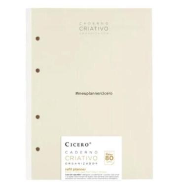 Imagem de Refil Planner Semanal Notas Cicero 99 Folhas Papel Pólen