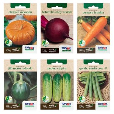 Imagem de Kit 6 Sementes De Legumes - TopSeed