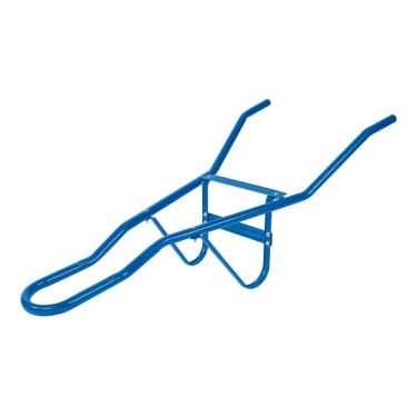 Imagem de Conjunto Braços Carrinho Mão Tramontina Aço Tubular 1,06mm Azul Bivolt