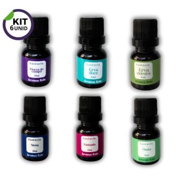Imagem de Super Kit 6 Essências Aromatizantes P/ Difusor. Fragrâncias - Nalu Ess