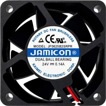 Imagem de JF0625B2SRPR 24V 0.14A 3.36W 2 Fios 2 Pinos 60X60X25MM A1 - Jamicon