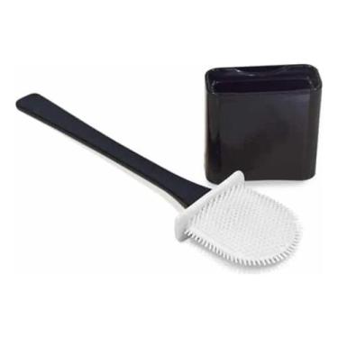Imagem de Escova Sanitária de Silicone Flexível Super Prática para Limpeza de Va