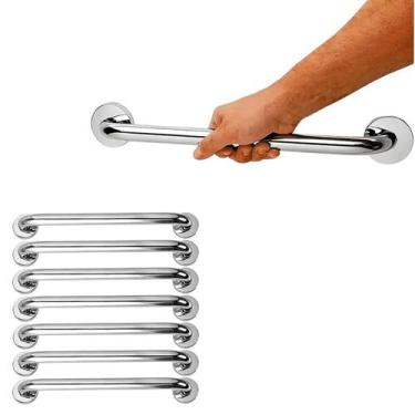 Imagem de Barra de Apoio Deficiente 40cm Kit 7 Uni Idoso Amputado Suporte Banhei
