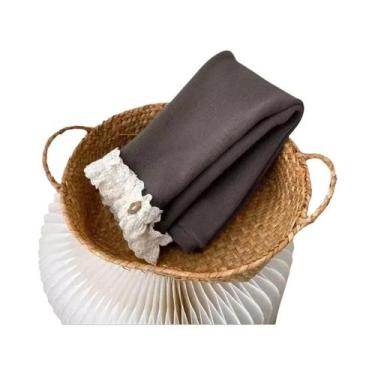 Imagem de Leggings De Lã Para Meninas De 0 a 6 Anos, Calças Quentes Com Acabamen