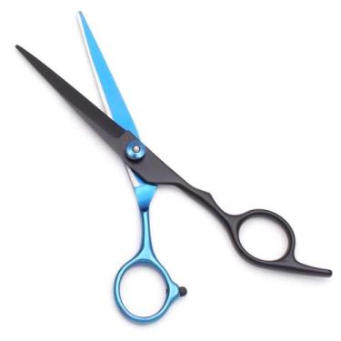 Imagem de Conjunto De Tesouras De Cabeleireiro Roxas Em Aço Inoxidável Para Barb