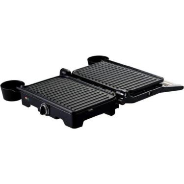 Imagem de Grill Elétrico Dual Gnox com Abertura de 180° Placas Antiaderentes 1100W Inox 110V