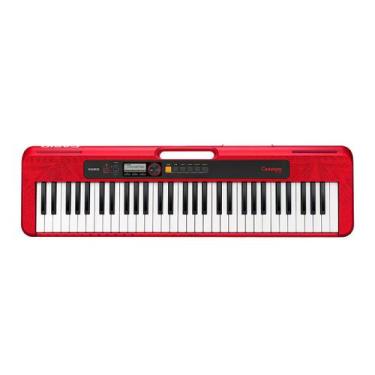 Imagem de Teclado Casio Cts200 Arranjador 61 Teclas Vermelho