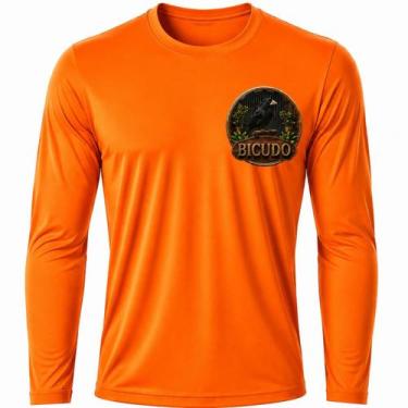 Imagem de Camisa Uv +50 Pássaro Bicudo - Proteção Solar cor:LaranjaTamanho:M - G
