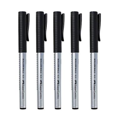 Imagem de Caneta de assinatura líquida reta neutra 0,5 mm caneta de água preta lisa, pacote com 10