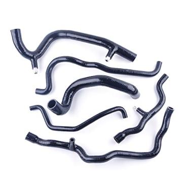 Imagem de LUXERAD 3 camadas 4,5 mm Performance Silicone Refrigerante Mangueira Aquecedor Cano para RENAULT CLIO 172 182 COP (Preto)