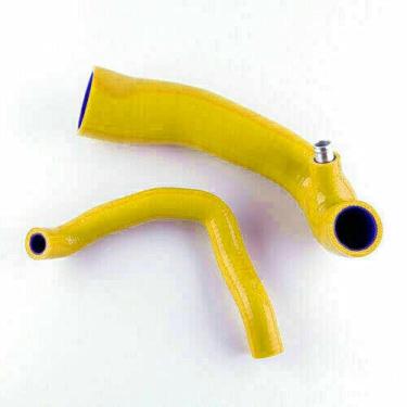 Imagem de LUXERAD Kit de mangueira de arrefecimento de radiador de silicone de 4 camadas para M ini Co oper S 1.6 R 56 Turbo mangueira de silicone impulso de entrada de ar (amarelo)