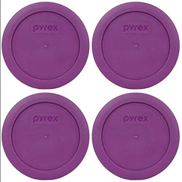 Imagem de Tampa de reposição para armazenamento de alimentos Pyrex 7200-PC roxo redondo, Thistle Purple, 2 Cup, 4