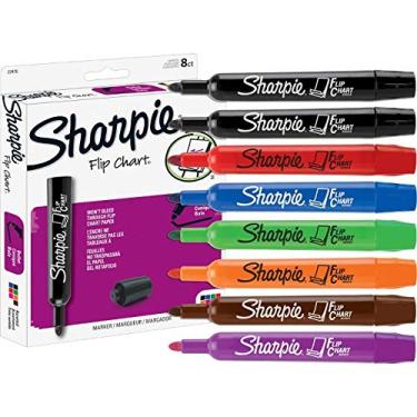 Imagem de Marcadores Sharpie Flip Chart, Assorted Colors (Box), Case of 12 Packs