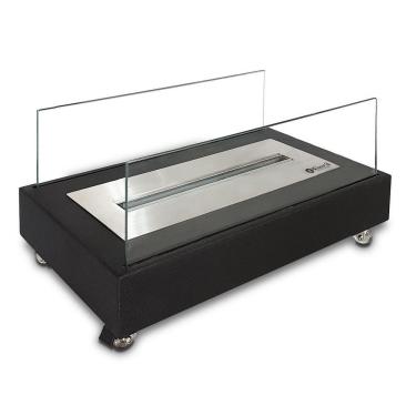 Imagem de Lareira Eco A Álcool Classe A Portátil Aço Preta 40Cm