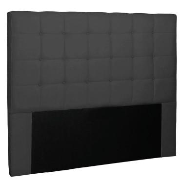 Imagem de Cabeceira Casal 1,40m Verona Suede Preto