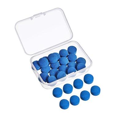 Imagem de Jetec 30 peças Pontas de substituição para taco de piscina com caixa de armazenamento para suprimentos de tacos de bilhar, 13 mm, azul