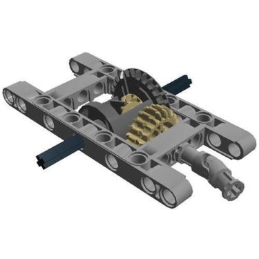 Imagem de LEGO 10pc Technic Framed Differential Gear Set Kit Pack Chassis Part Piece Crawler Unimog Car Truck Joint Axle Frame Liftarm