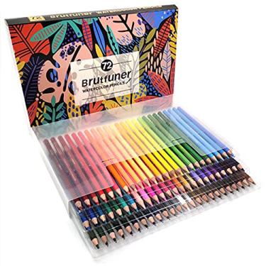 Imagem de 48/72/120/150/180 Conjunto de lápis para aquarela Lápis de cor solúvel em água pré-afiados Materiais de arte para alunos adultos Artistas desenhando esboços e livros para colorir