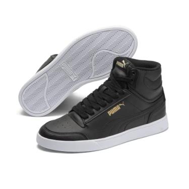 Imagem de Tênis Shuffle Mid Wns Bdp, Puma, Feminino, Branco/Dourado, 35