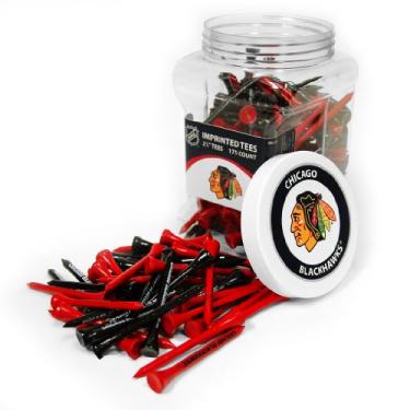 Imagem de Team Golf Camiseta de golfe NHL Chicago Blackhawks Jar Of 175 6,5 cm, pacote com 175, tamanho regulado, várias cores de equipes
