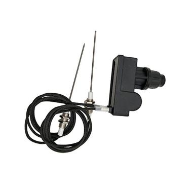 Imagem de METER STAR Kit de ignição de churrasqueira pilha AA duas saídas com cabo de vela de ignição de 1 metro de comprimento (dois eletrodos)