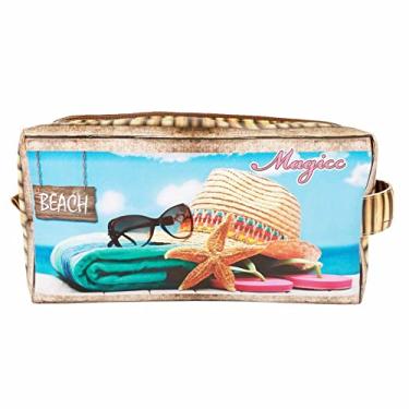 Imagem de Necessaire Praia Feminina Chapéu e Estrela-do-Mar, Magicc
