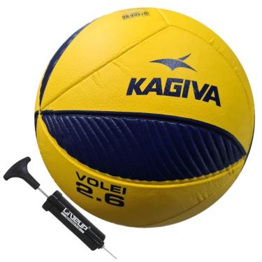 Imagem de Bola de Vôlei Kagiva 2.6 Soft Macia + Bomba de Encher