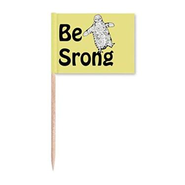 Imagem de Marcador de palito de dentes Strong Strengthen Perseverance Topper Decoração de festa