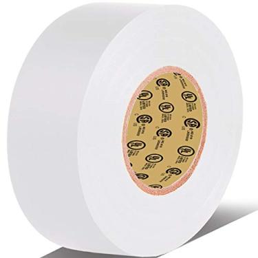 Imagem de Fita Elétrica Branca de Rolo Único da Lyltech, Certificação UL/CSA. À prova d'água, retardador de chama, adesivo à base de borracha forte, 600 V com 14 °C a 176 °C. Tamanho: 165 m x 1,9 cm x 0,07 mm, 66 feet x 3/4 inch x 0.07 mil, White
