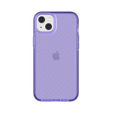 Imagem de Tech21 iPhone 14 Plus Evo Check – Capa protetora fina e absorvente de choque para celular com proteção multiqueda FlexShock de 15 pés e botões extras