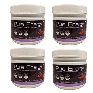 Imagem de 4 Potes de Pure Energy - Pré Treino Ultra Concentrado com Palatinose e D-Ribose - 180g (30 doses) - Sabor: Açaí, Guaraná e Beterraba
