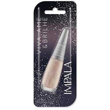 Imagem de Impala Esmalte Viva Ame E Brilhe Glitter 3D Viva Com Amor Blister