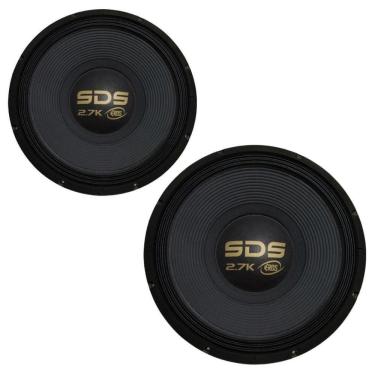 Imagem de Kit Dois Alto Falante Woofer Eros E15 Sds 2.7k 15'' 1350wrms