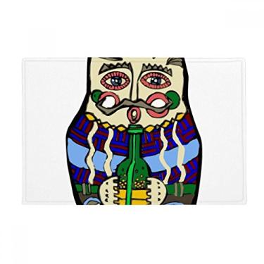 Imagem de DIYthinker Tapete russo russo Matrioska tapete antiderrapante para porta de banheiro