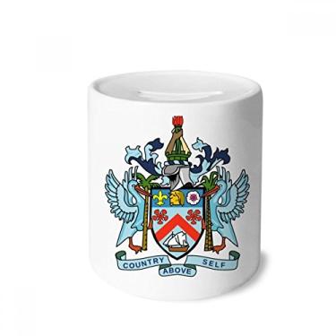 Imagem de DIYthinker Porta-moedas de cerâmica com emblema Nacional de São Cristóvão e Névis